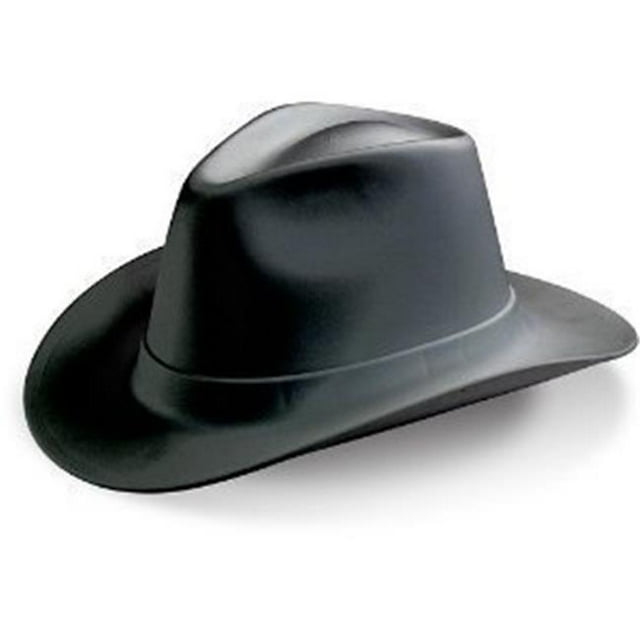 Cowboy Hard Hat With Ratchet, Black