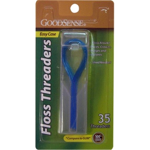 Good Sense Dental Floss Threaders with case, 35 Count Case of 36