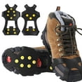 thumbnail image 3 of Elegant Choise Walk Traction Cleats,Stainless Steel Studs Ice Snow Grips Non-Slip Over Footwear Shoe/Boot Crampons Ice Cleats Grippers for Hiking,Climbing,Walking,Jogging (S:31-36), 3 of 12
