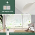 thumbnail image 2 of Yoolax Motorized Solar Shade Romote Control Light Filtering Roller Blinds Transparent Sight Auto Window Blinds(Half-Shading White,40"W x 72"H), 2 of 6