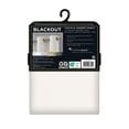 thumbnail image 6 of (2 pack) Eclipse Corte Solid Blackout Curtains, Set of 2, 84 Inch Long Blackout Curtains, 37" W x 84" L, White, 6 of 7