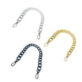 thumbnail image 1 of Bolso de mano exagerado Cadena grande Longitud total 41cm Cadena de giro de aluminio de metal Cadena para funda de teléfono móvil Color dorado y plateado, 1 of 5