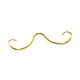 thumbnail image 2 of Anillo para la nariz, bigote y tabique, regalo único, creativo, portátil, joyería de moda para piercings. Oro, 2 of 9