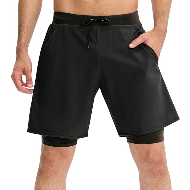 Pantalón Corto Deportivo Hombre TFixol Negro X-Large