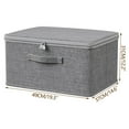 thumbnail image 2 of Btomtd Thickened Quilt Storage Box Large Capacity Storage Container with Lock Wardrobe Moving for Clothes, XXL, 2 of 5