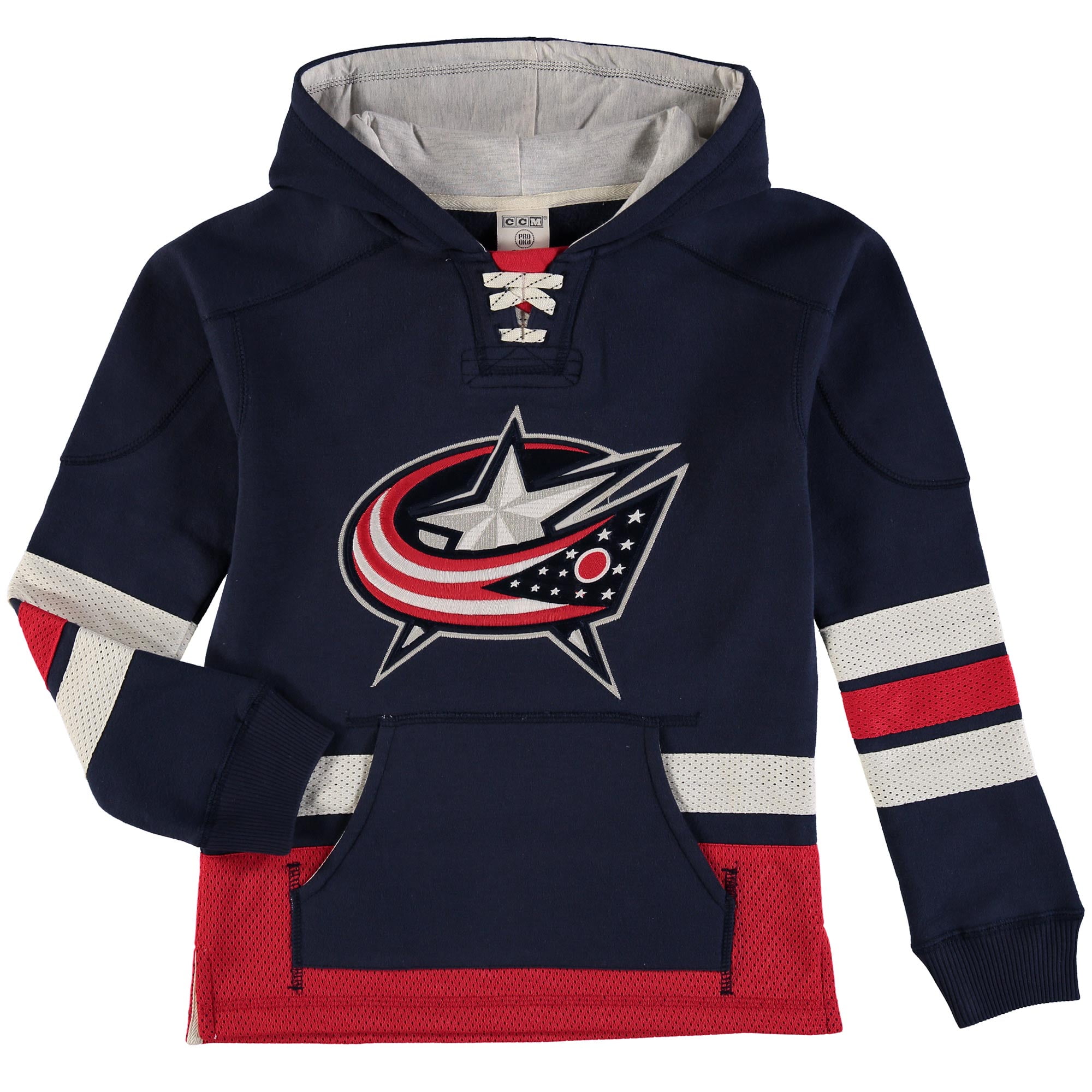 Columbus Blue Jackets Reebok Youth Retro Skate Hoodie Navy by Outerstuff