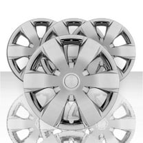 Set of 4 16" 6 Spoke Front and Rear Wheel Covers - Silver