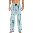 thumbnail image 2 of FREEAMG Cute Mermaid Pattern Pajama Pants for Men, Men's Separate Bottoms, Pure Cotton Comfortable Lounge Pants?145?, 2 of 7