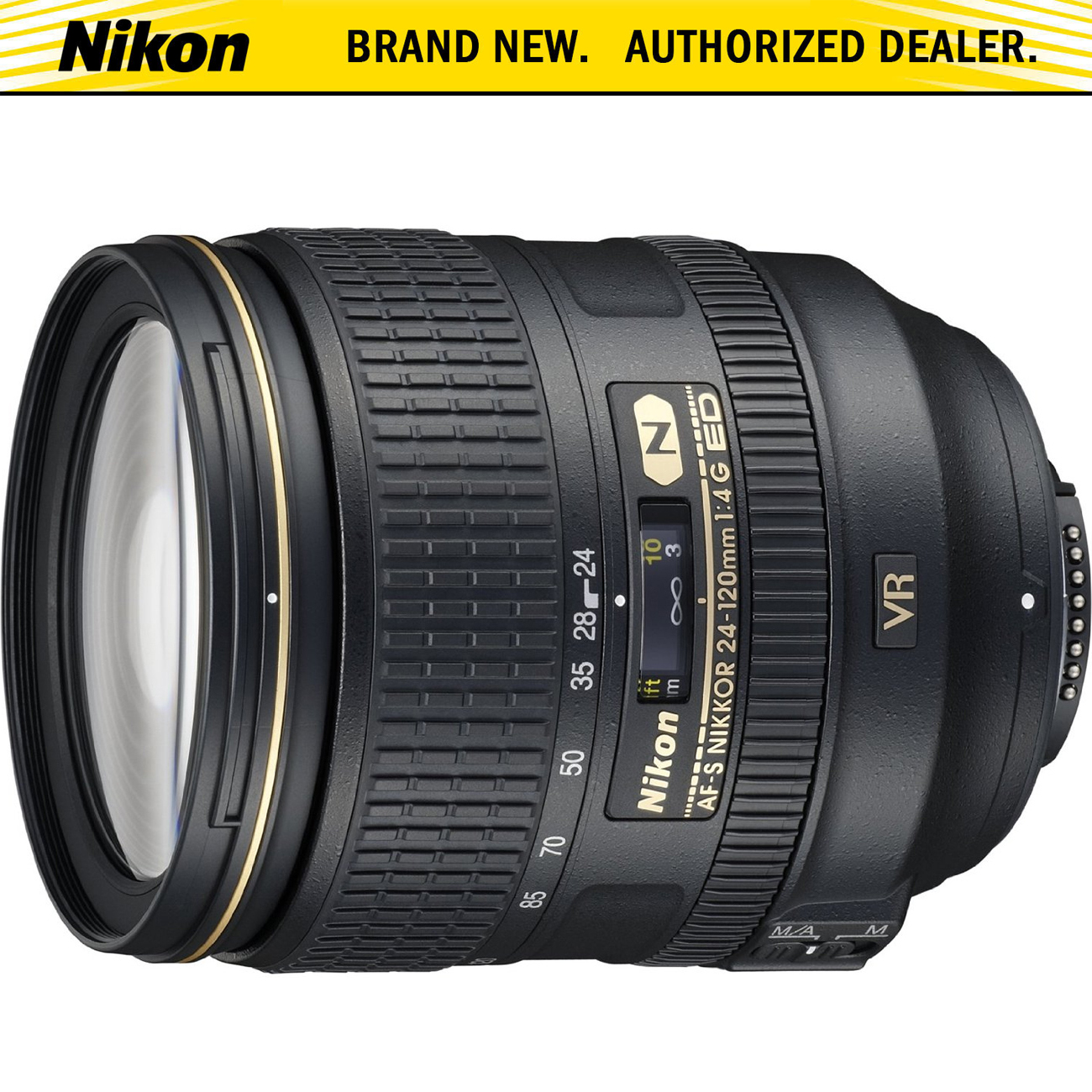 Nikon AF-S NIKKOR 24-120mm f/4G ED VR Zoom Lens - Versatile, High