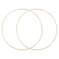 thumbnail image 1 of Uxcell 2Pcs Dream Catcher Rings, 13.8" Metal Hoops for Crafts Wreath Hoop Rings for Wall Hanging Crafts Home Decorations DIY Wedding Wreath Decor, Gold 13.5, 1 of 7