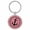 Pink, variant on Boat Anchor Compass Gray Laser Engraved Leatherette Keychain Backpack Pull - 1.5 x 3 Inches