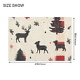 thumbnail image 4 of Yayeee Bath Rug for Bathroom Floor Non Slip Contour Fluffy Soft Absorbent Mat, 20"x24", Christmas Forest, 4 of 7