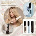 thumbnail image 6 of 2026 New Go Brush Pro - 3 Temps Portable Cordless Hair Straightener Brush for Travel, Fast Heat & Led Digital Display, Cool Air Setting On The Back, 6 of 6