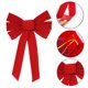 thumbnail image 3 of Adornos navideños, lazo navideño de franela roja, 3 of 5
