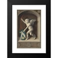 thumbnail image 2 of Bernard van Orley 16x24 Black Modern Framed Museum Art Print Titled - Putto with Arms of Jacques Coene (Reverse) (C. 1513), 2 of 5