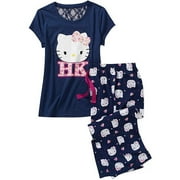 Juniors Hello Kitty Sleep Capri And Tee