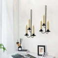 thumbnail image 6 of Cheapark Modern Metal Wall Candle Sconces Wall-Mounted Candle Holders Gift Stylish Hanging Decor for Living Rooms Farmhouse Cott ages, 6 of 7