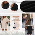 thumbnail image 3 of SUNBS Two Piece Lounge Set for Women Outfit Sets Casual Oversized Shirts Biker Shorts Matching Sets, 3 of 9