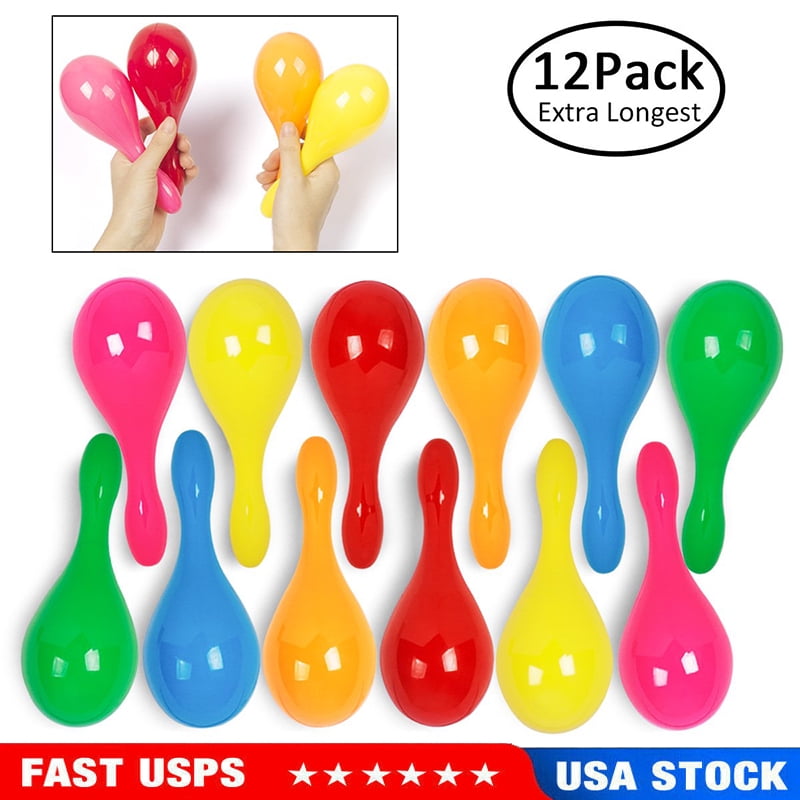 Maracas for Kids Mexican Maraca Neon Colorful Maracas Bulk for Fiesta