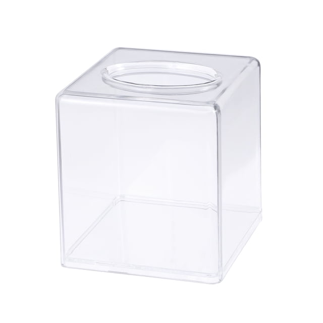 Fashion Acrylic Square Tissue Case Transparent Tissue Holder Paper Storage Box Craft Home Supplies