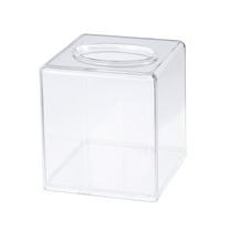 BEADCEST 1Pack Tissue Dispenser Box Acrylic Clear For Bathroom Vanity Home Supplies