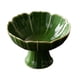 thumbnail image 1 of Frutero de cerámica con base decorativa para encimera de cocina, bandeja de frutas con forma de loto. Verde, 1 of 9