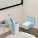thumbnail image 3 of Estante Flotante Estante Colgante de Pared Sin Perforar Estante Flotante Repisas de Plástico Blanco con Estante Auto Colgante Adecuado para Sala de Estar Cocina y Baño, 3 of 5