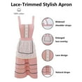 thumbnail image 5 of nvzhuang Women Kitchen Aprons Waist Strap Solid Color/Striped Cooking Baking Cleaning Apron, 5 of 7