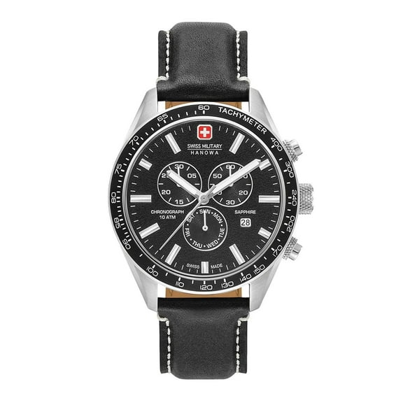 Swiss Military Hanowa Black Dial Quartz Mens Watch 06-4314.04.007