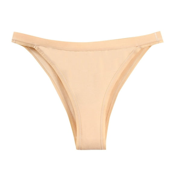 cfhntfmh Bikini Underwear for Women Seamless Low Waisted Thongs Panties Comfortable No Show Briefs
