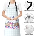 thumbnail image 7 of Pochacco Adjustable Bib Aprons, Waterdrop Resistant Apron with 2 Pockets for Kitchen Cooking Restaurant BBQ Painting Crafting, 7 of 7