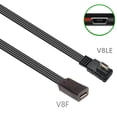 thumbnail image 3 of 90 Degree Angled Microed USB Extension Cable Flat Silicone Charging Data Cord For Smartphones Tablets Cameras, 3 of 8