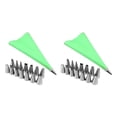 thumbnail image 2 of Toystoory Cake Decorating Tips with Icing Bag Steel Cream Confectionery Pastry Props Making Kit Reusable Nozzles Equipment for Using verde Set 1 2piezas Toystoory CBP061559, 2 of 5