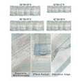 thumbnail image 2 of Curtain Valance for Windows Retro Wood Board Light Blue Gradient Kitchen Valances Rod Pocket Short Curtains,Farmhouse Vintage Barn Window Treatment Panel for Living Room Bathroom Bedroom 60x18in, 2 of 8