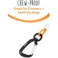 thumbnail image 3 of Mighty Paw 6' Nylon Steel, Chew Proof, Aluminum & Metal Slip Lead Dog&nbsp;Leash, Orange, L, 3 of 9