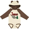thumbnail image 3 of Inktastic Christmas Jesus is the Reason with Green Plaid Tree Boys or Girls Long Sleeve Baby Bodysuit, 3 of 5