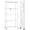White - 5 Layers, variant on Office Bookshelf Shelving Unit, 3/4/5-Tier Unassembled Storage Rack, Equipped with Wheeled Multi-Layer Storage Shelves, Portable Floor-Standing Versatile Miscellaneous Storage Rack