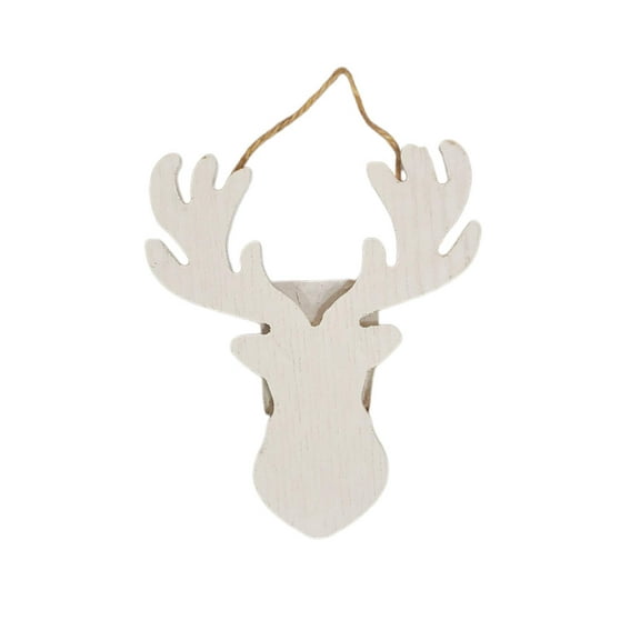DIY Moose Shape Wood Ornament 5x4 in