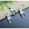 thumbnail image 2 of U8MO 10~50pc Retro Cute Sika Deer Alloy Charms Pendant Jewelry Making DIY 20*8mm-10pcs, 2 of 8