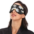 thumbnail image 3 of IAUYY Sleep Mask, Super Soft Eye Masks with Adjustable Strap, Lightweight Comfortable Blindfold,Perfect Blocks Light for Men Women Black Daisy, 3 of 7