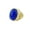 Gold Blue, variant on Men's Stainless Steel Vintage Punk Classic Oval Blue Gemstone Signet Ring Cut Out Beast Dragon Pattern Carved Statement Gold Size 8