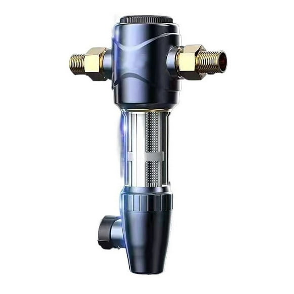 Whole House Water Filter, Backwash, Reusable Flushable Pre-Filtration System For City Tap Water,Central Purification 40 Micrond