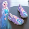 thumbnail image 2 of Zapatos de baile de princesa púrpura congelada para niñas de Disney, zapatos informales para estudiantes escolares suaves de dibujos animados, talla europea 22-3128 Gao Jinjia LED, 2 of 2