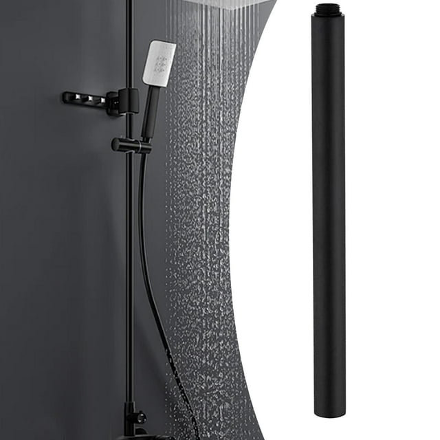 Brazo de extensión de cabezal de ducha Macarena de Acero inoxidable 30 cm Negro