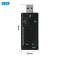 thumbnail image 2 of USB Tester, Micro USB Power Meter Voltage Current Tester 2 in 1 Timed Shutdown 4-30V 0-3A Voltmeter for Cable, 2pcs, 2 of 5