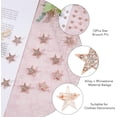 thumbnail image 4 of 12PCS Star Brooch Pin Alloy Pentagram Brooches Rose Gold Rhinestone Badge Metal Brooch Pins for Dress Sweater Scarf Berets Bag Decorations, 4 of 7