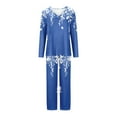 thumbnail image 4 of yievot Womens Pajama Sets Long Sleeve Shirt and Pants Soft Pajama Sets 2 Piece Sleepwear Loungewear, 4 of 5