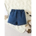 thumbnail image 5 of Coduop Toddler Baby Girl Summer Outfit Dot Fly Sleeve Denim Tops Shorts 2Pcs Clothes Set, 5 of 7