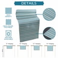 thumbnail image 6 of Sky Blue Striped Cotton Linen Rectangle Table Runners 13"x90", Farmhouse Stripes Modern Vintage Coffee Table Runner Dresser Scarves Luxury Table Runners for Wedding Party Banquet Dinner Decor, 6 of 8