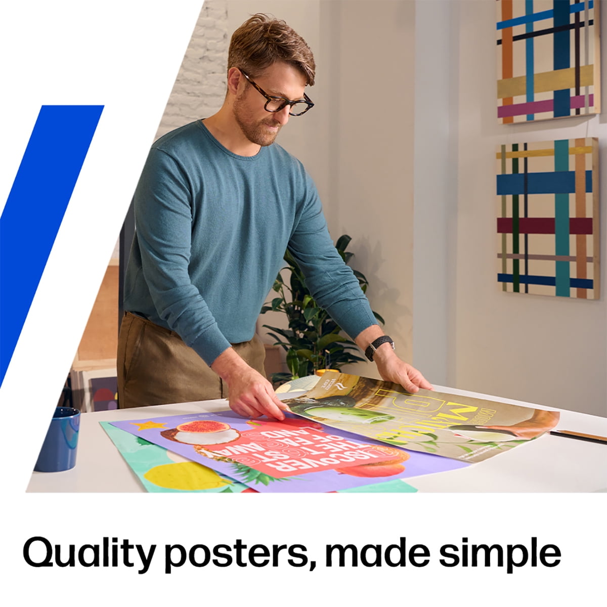 HP DesignJet T210 24" Wireless Large Format Color Thermal Inkjet Plotter Printer, 2025 Edition, Bundle with Matte Bond Inkjet Paper Roll